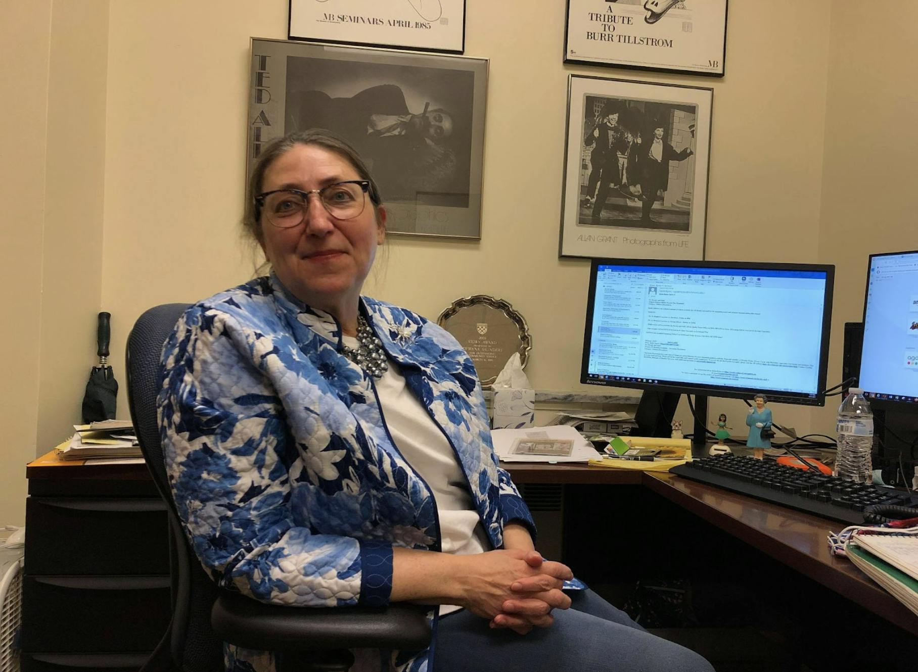 Research and Digitization Associate Dywana Saunders sits in her office.&nbsp;