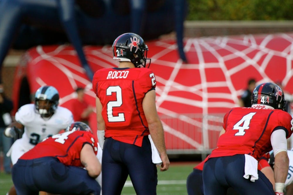 <p>Quarterback Michael Rocco faces Rhode Island in his first start for the Spiders.</p>