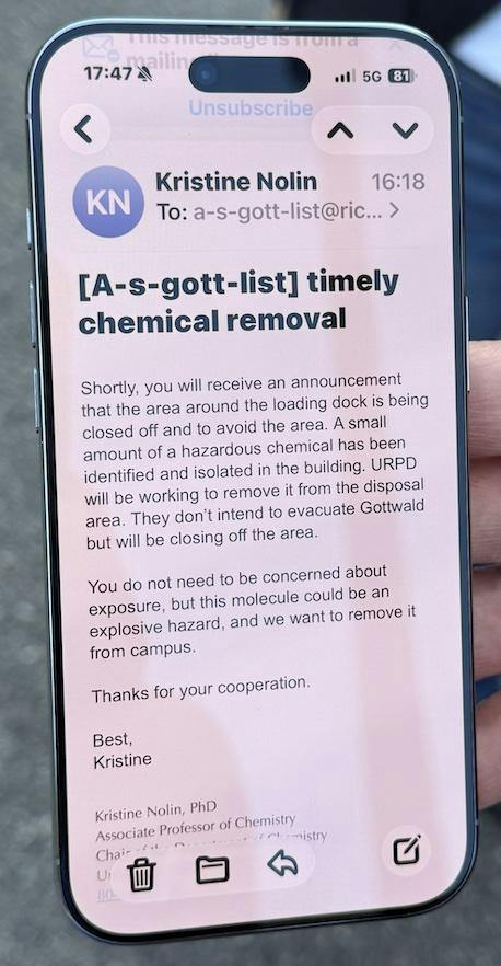 Peroxide reaction triggers response from Henrico Police, Henrico Fire, URPD