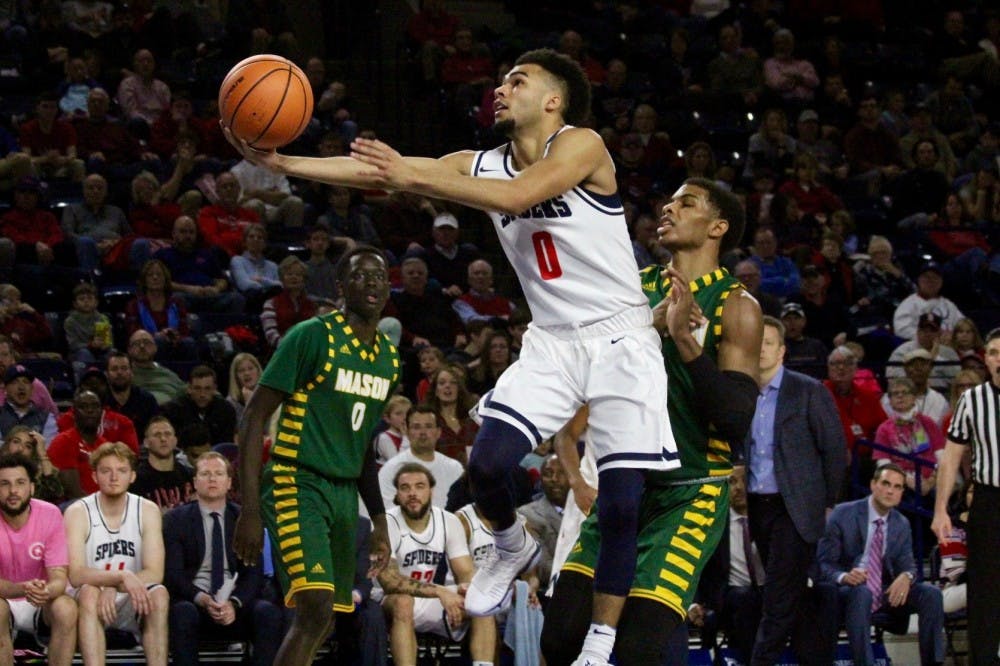 Richmond loses to GMU 79-75 in a game at E. Claiborne Robins Stadium on Saturday, Feb. 3, 2018. 