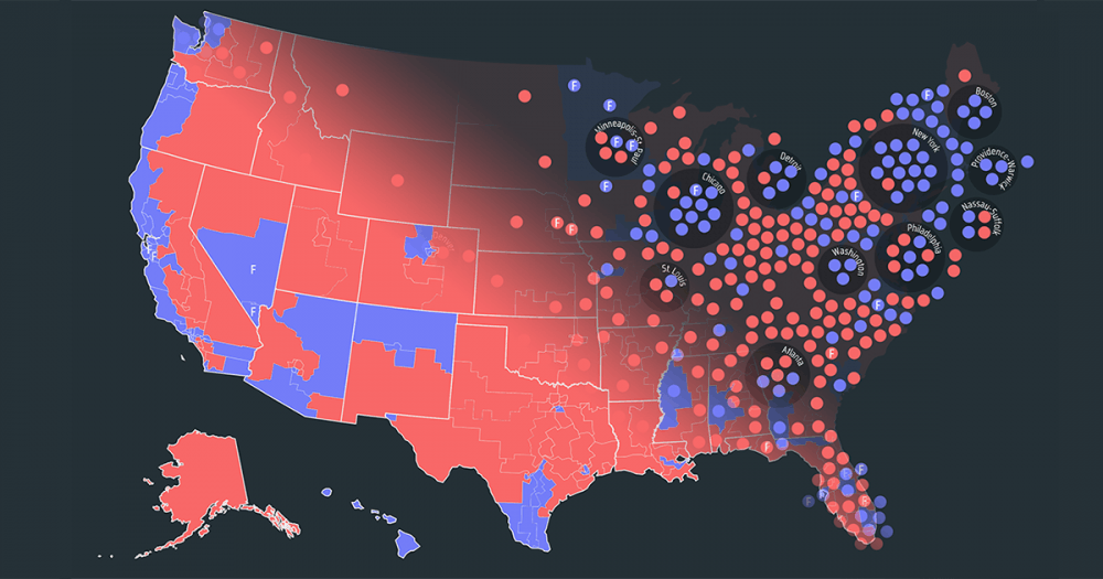 <p>A screenshot of one of the cartograms included in the mapping project<em>. Photo courtesy of Robert Nelson.&nbsp;</em></p>