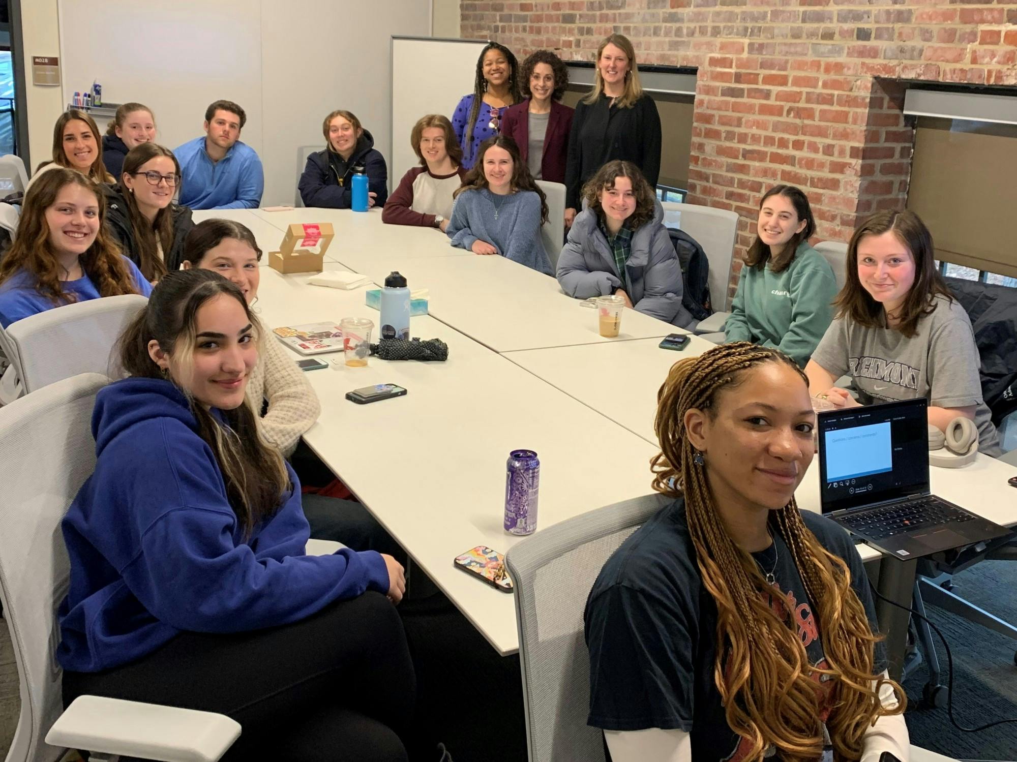 Research students at the Belonging Consortium meeting on Feb. 27. Photo courtesy of the Belonging Project.&nbsp;