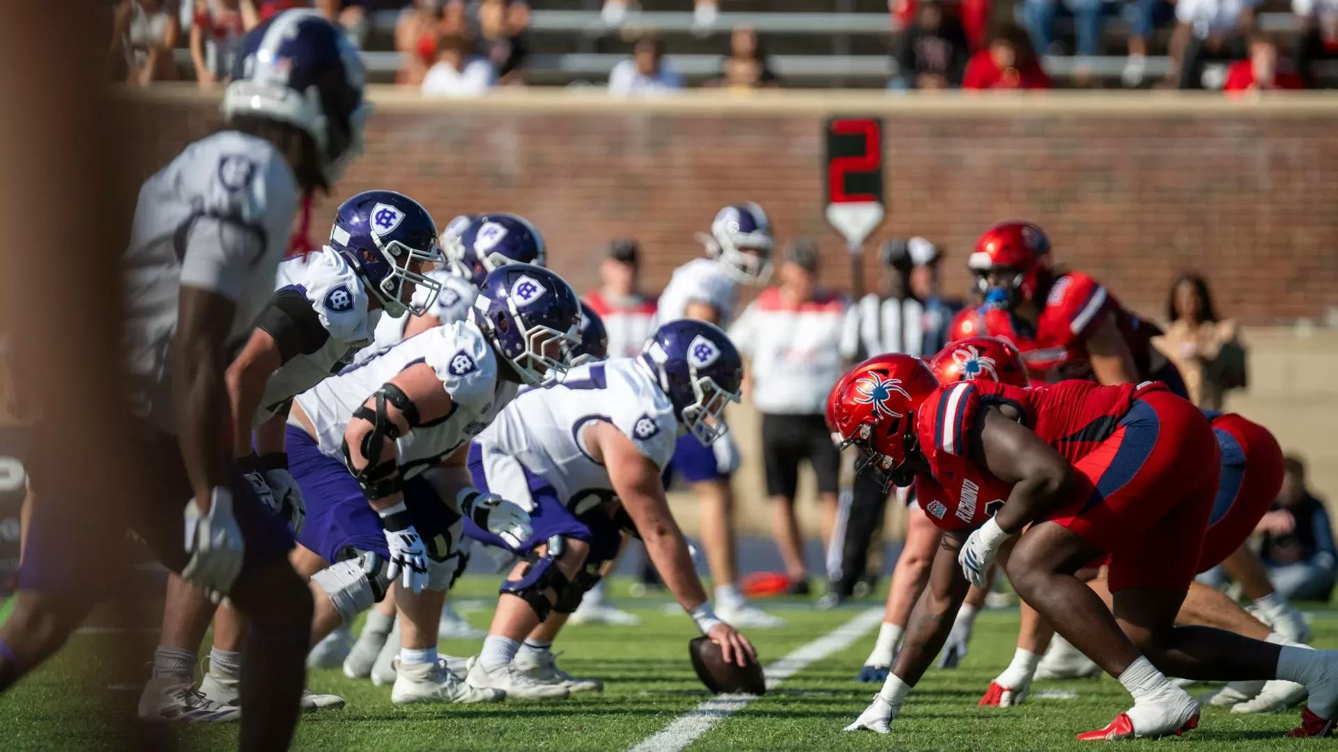 The University of Richmond Spiders face off against Holy Cross's Crusaders on Saturday, Oct. 18. Courtesy of Richmond Athletics