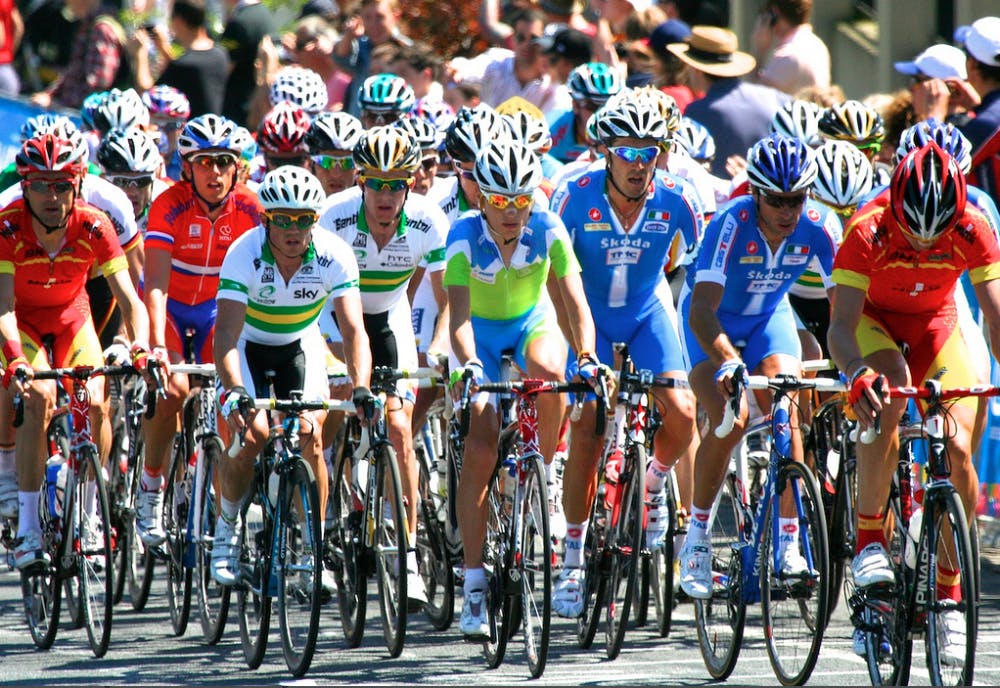 <p>Cyclists race in the 2010 UCI Road World Championships in Melbourne, Australia. The University of Richmond will host the marquee race in the 2015 Worlds, the Men's Elite Road Race. Photo courtesy of Tom Moreillon. </p>