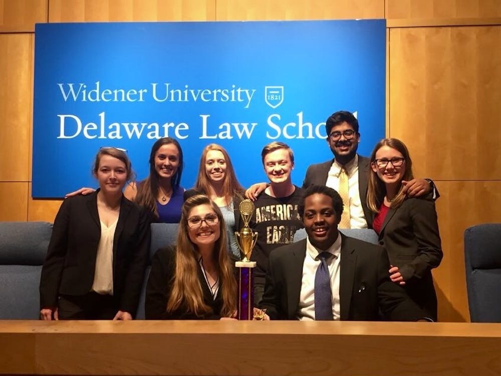 UR mock trial&nbsp;attended their first regional competition of the year on Feb. 18, and won first place out of the 24 teams at the event. Photo courtesy of University of Richmond mock trial.&nbsp;