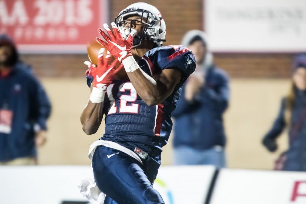 <p>Senior receiver Brian Brown finished the regular season ranked fifth in the nation in receiving yards.&nbsp;</p>