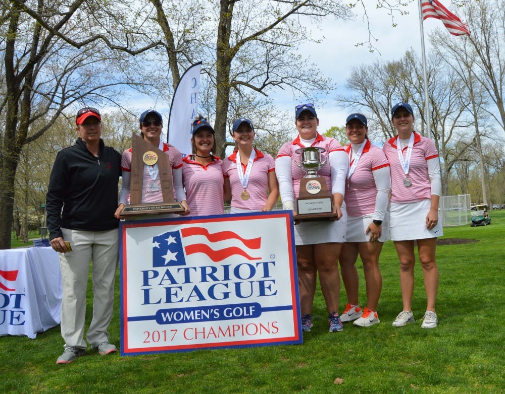 UR women's golf has won back-to-back Patriot League titles.&nbsp;