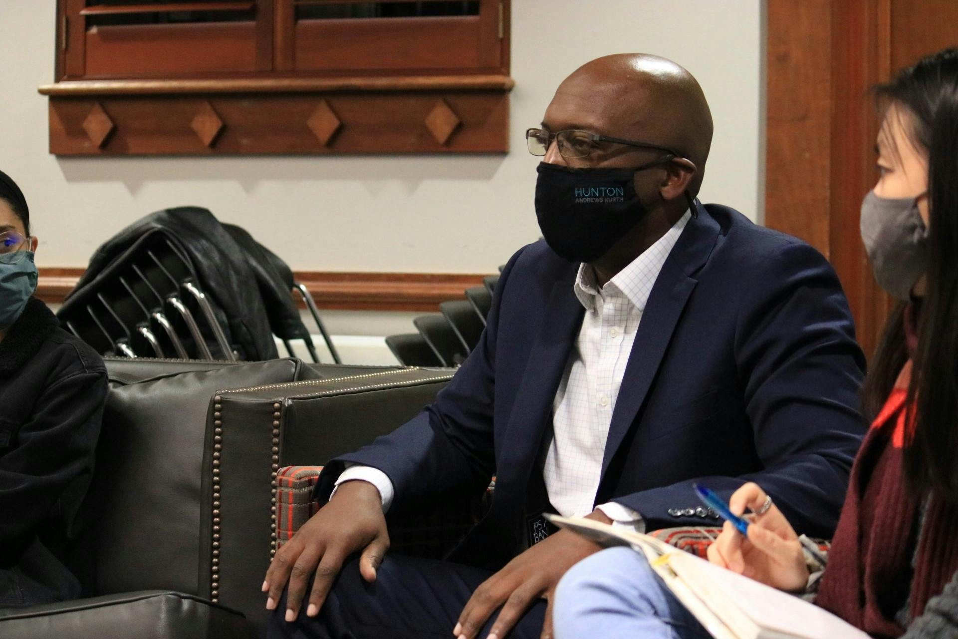 Wendell Taylor speaks to students at an RCSGA meeting on Dec. 1.