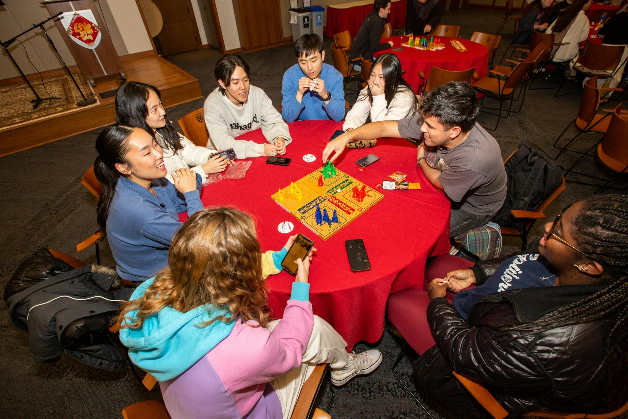 Students play board game Ca Ngua which was organized by Vietnamese Student Association. Photo courtesy of Kim Lee Photography.&nbsp;