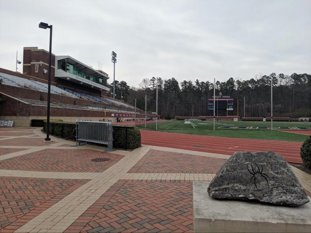 <p>The E. Claiborne Robins stadium is where Richmond lacrosse plays their home games. The Spiders will play at the Robins stadium next on April 20, where they will play Mercer University.</p>