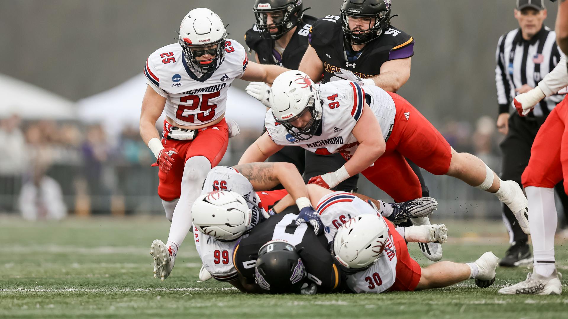 Richmond Spiders during football game against Albany during the second round of FCS playoffs. Photo courtesy of Richmond Athletics.&nbsp;