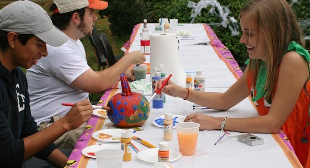 Rafael HuamanDave WidmayerChristina MoorePainting Pumpkins!