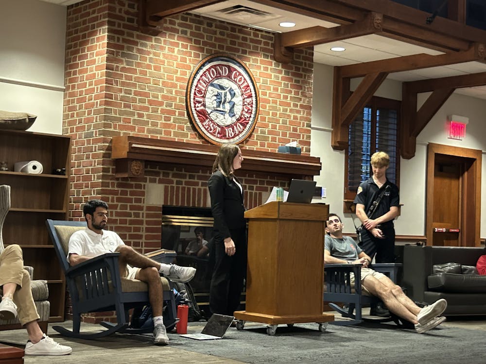 <p>McCauley gave her speech during the RCSGA meeting on Wednesday, Sept. 24.</p>