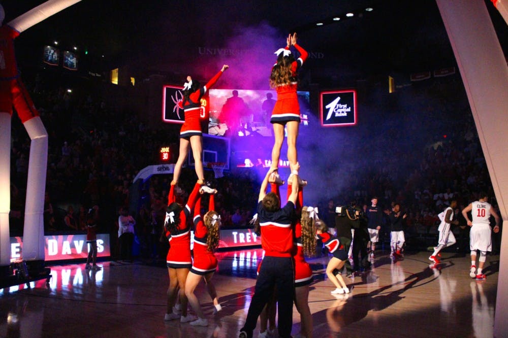 The Richmond Spiders Men's Basketball team takes on James Madison University in the opening game of the season. Photos by Rayna Mohrmann.