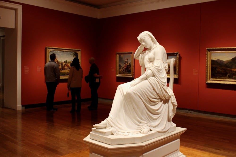 A statue of Cleopatra is located in the free section of the Virginia Museum of Fine Arts.