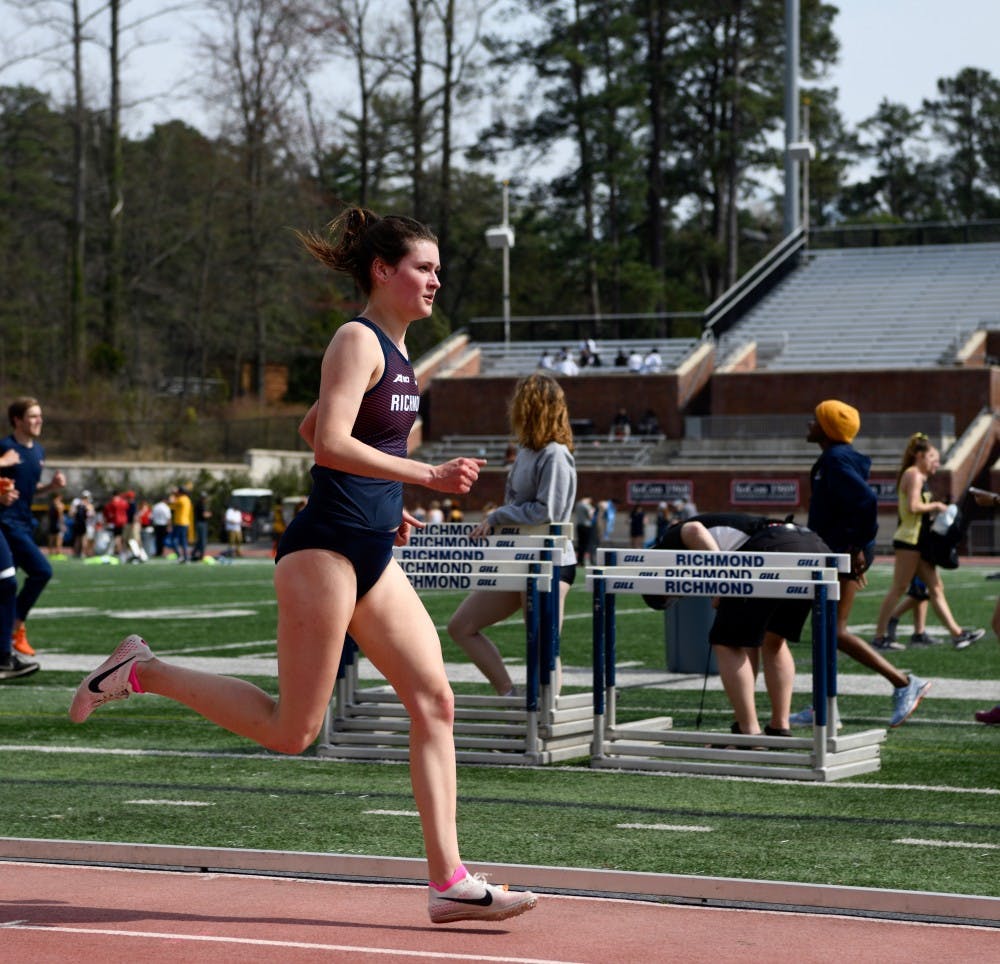 <p>Junior Claire Brown runs the 3000m race.&nbsp;</p>