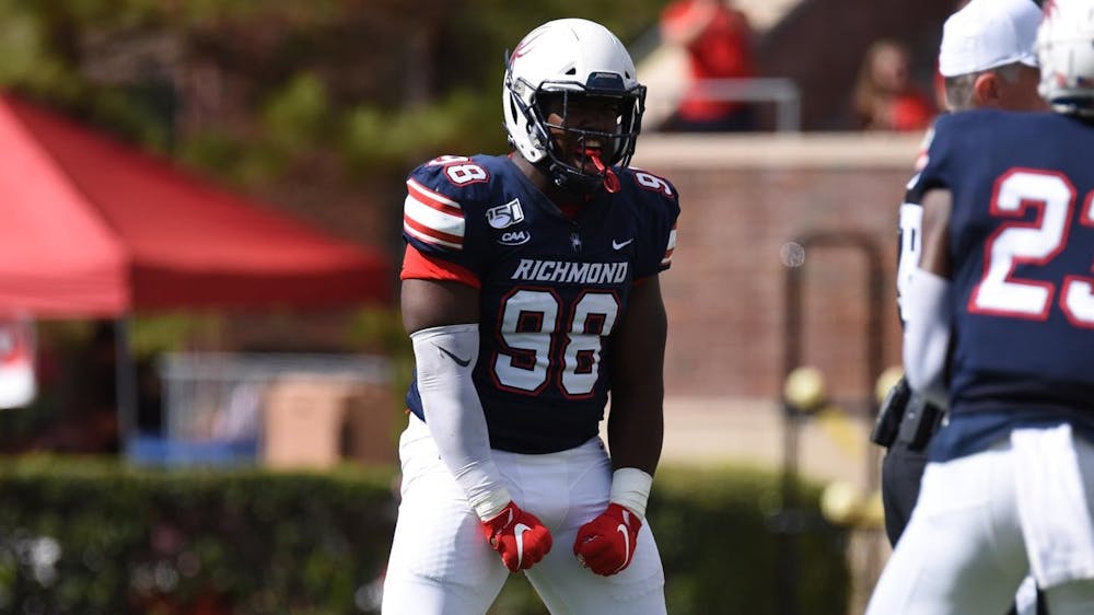 Kobe Turner, '21, during his time playing for the University of Richmond Spiders. Photo courtesy of Richmond Athletics.&nbsp;
