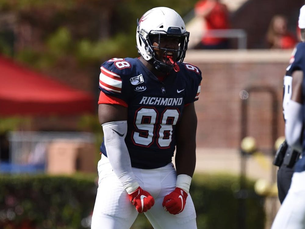 Kobe Turner, '21, during his time playing for the University of Richmond Spiders. Photo courtesy of Richmond Athletics.&nbsp;