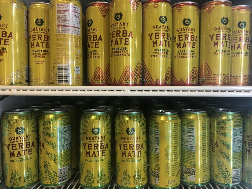 Students can buy Yerba Mate drinks that are stored in their own refrigerator in Everything Convenience.