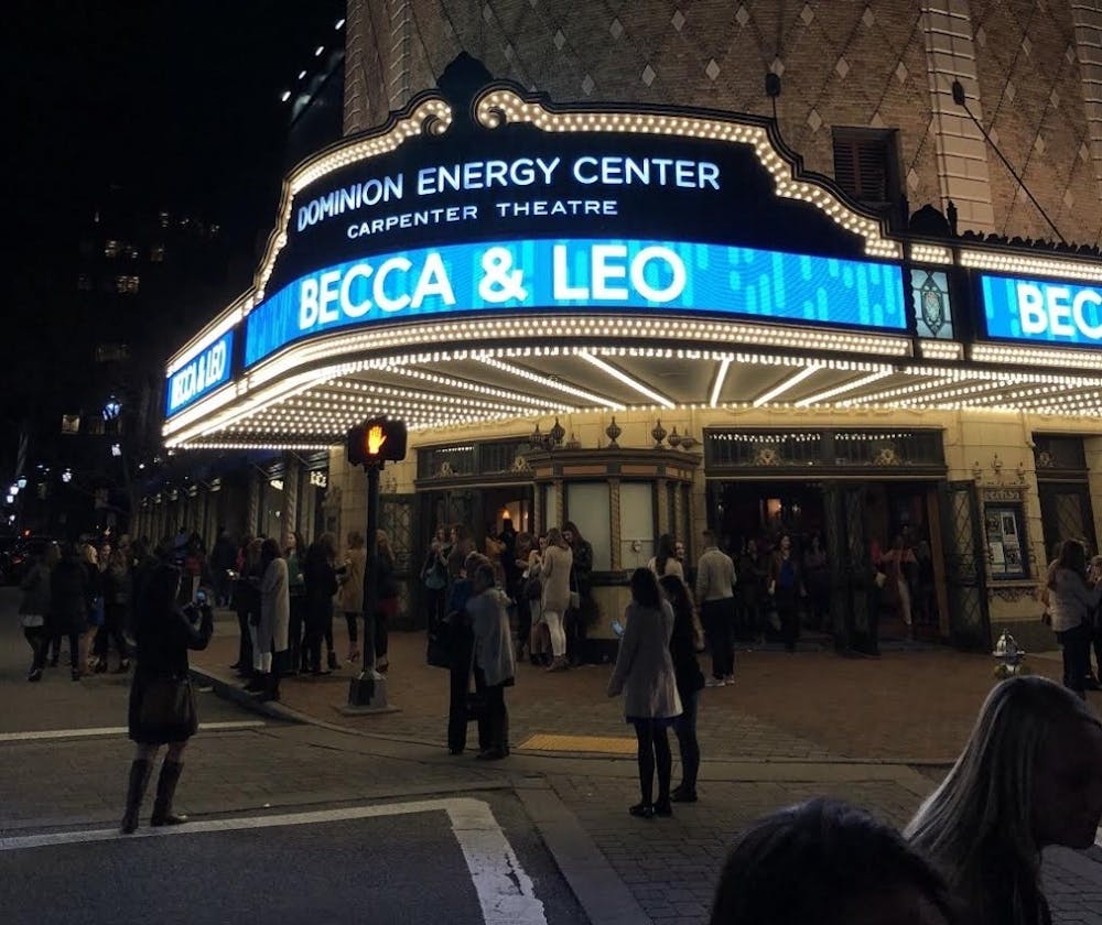 <p>Carpenter Theatre showcased “Becca & Leo” in bright lights for a taping of the reality TV show "The Bachelorette."</p>