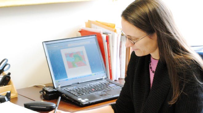 Dr. Elizabeth Baughan of the Department of Classical Studies