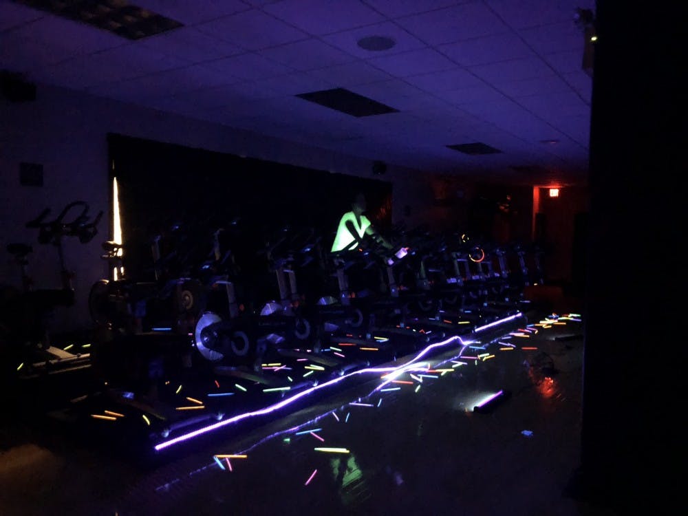 <p>FITsteria classes last month included the popular “Glo Cycle” class, which was a favorite last year.&nbsp;</p>