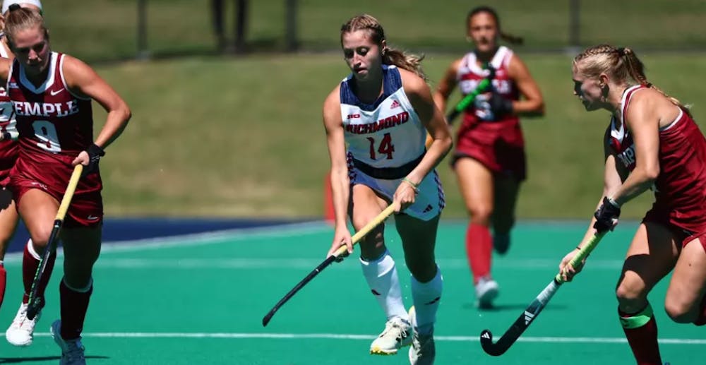 Sophomore midfielder Avery Russell's shot in overtime secured a 3-2 win for the Spiders. Courtesy of Richmond Athletics.