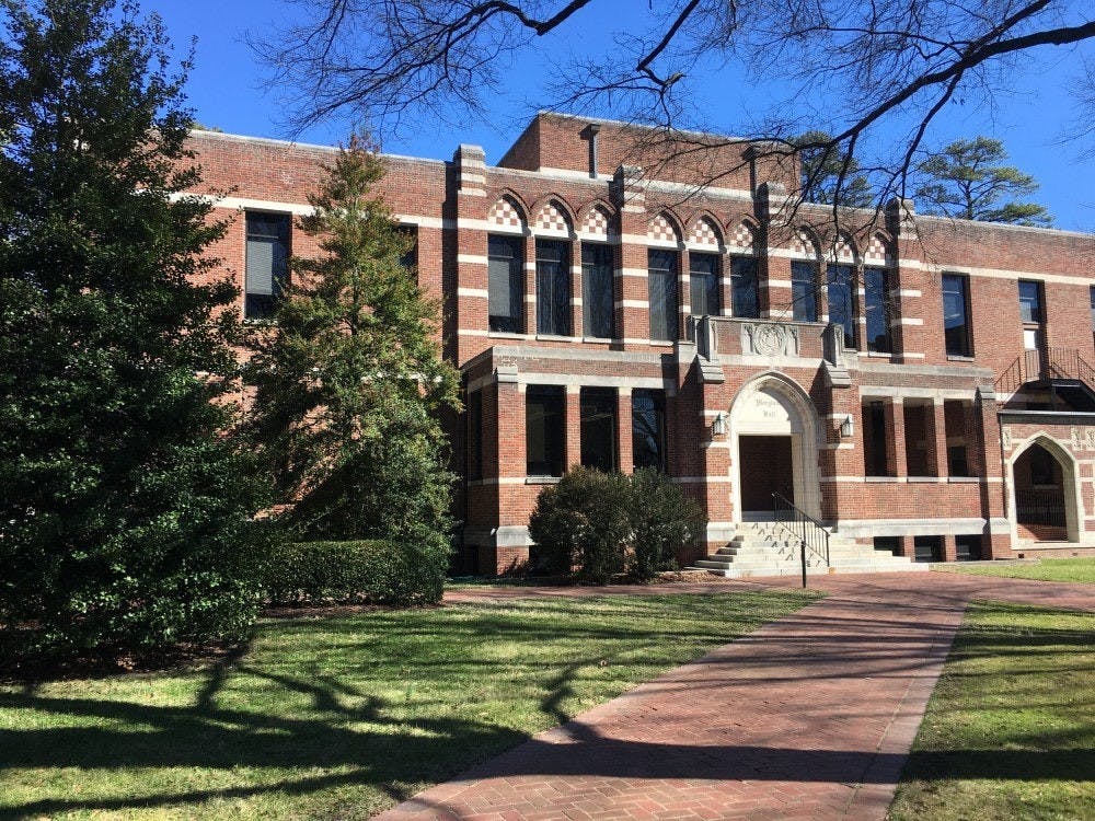 Maryland Hall houses the offices of the president and provost. 