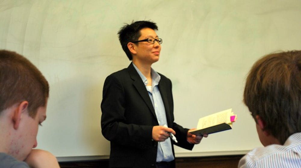 Prof. Loo teaching her CORE class at Weinstein 303. 