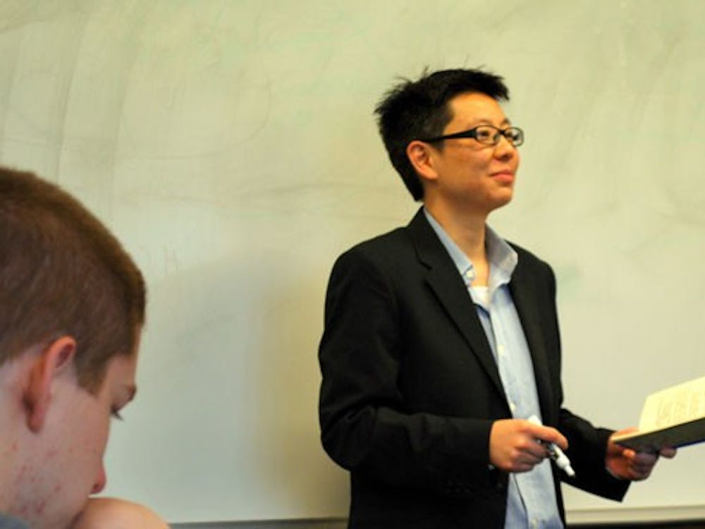 Prof. Loo teaching her CORE class at Weinstein 303. 