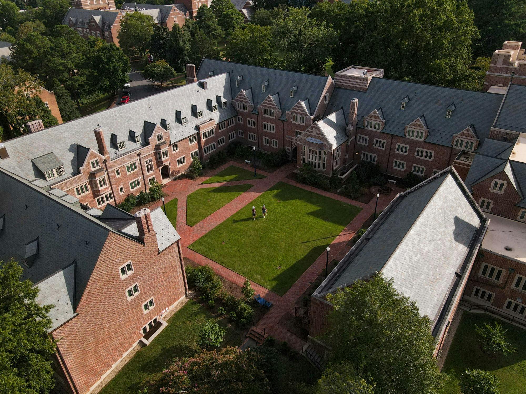 Historic North Court has been used as a cafeteria, academic building, dormitory and military hospital.