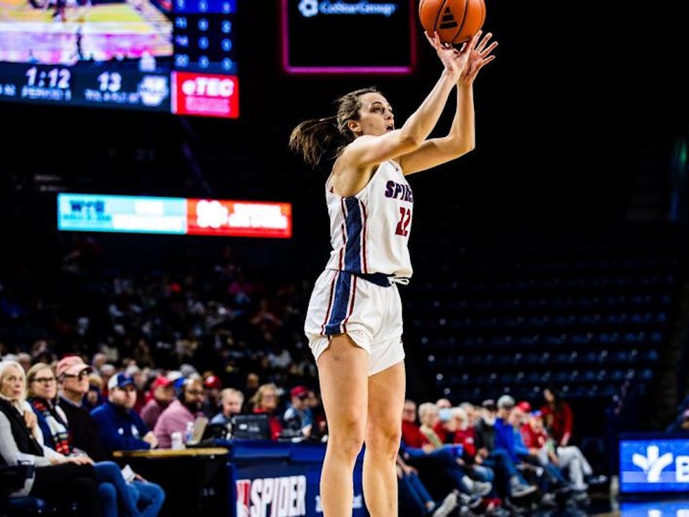 Sophomore guard Rachel Ullstrom during the Jan. 10 game against the University of Massachusetts. Courtesy of Richmond Athletics.