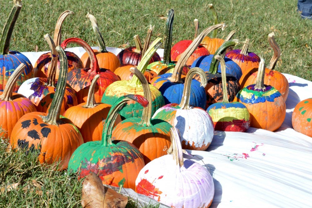 <p>Pumpkin painting was one of the events&nbsp;Richmond community members participated in during the annual Trick or Treat Street (TOTS) fair&nbsp;on University of Richmond's Westhampton Green Sunday, Oct. 23.</p>