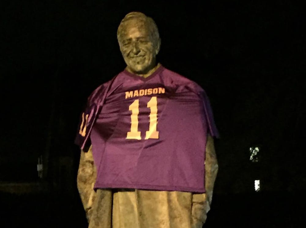 <p>James Madison fans renewed their rivalry with Richmond on Halloween.</p>