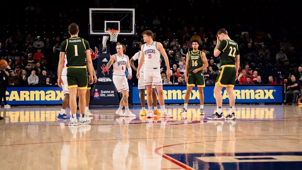 The University of Richmond men's basketball team took on the College of William & Mary on Tuesday, Nov. 11. Courtesy of Richmond Athletics