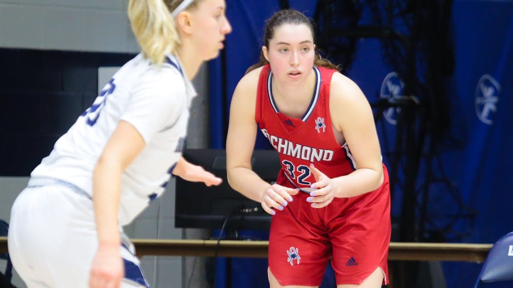 <p><em>Guard sophomore Siobhan Ryan lead the Spiders' game against Longwood on Dec. 15 with 24 points. Picture courtesy of Richmond Athletics.</em></p>