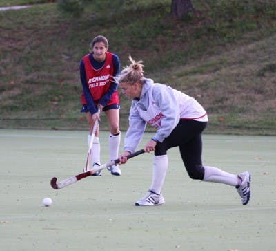 Megan Thompson, '10, and Christin Hanley, '11