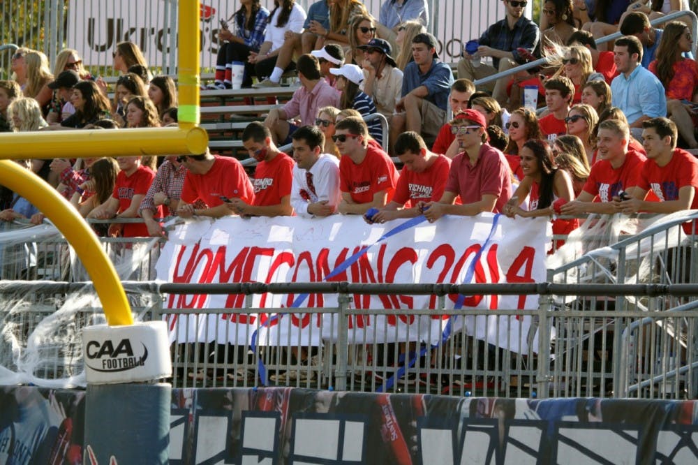 The Richmond Spiders defeated the Rhode Island Rams during UR's Homecoming football game. Photos by Rayna Mohrmann
