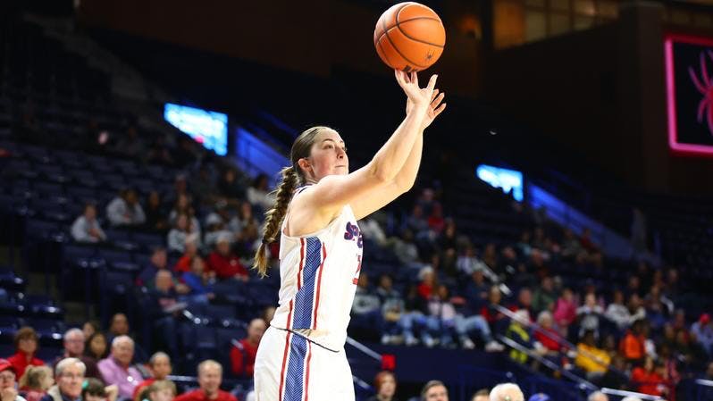 Senior guard Siobhan Ryan during the Dec. 16 game against Liberty University. Photo courtesy of Richmond Athletics.