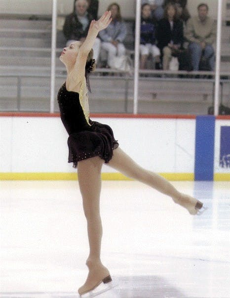 Amanda during competition.  Courtesy of Diane White
