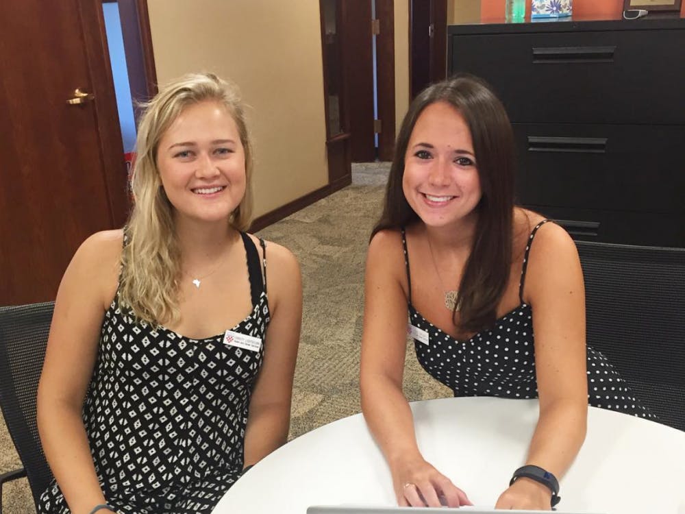Students at the University of Richmond working as Peer Advisors in the Career Services office. Image via UR Career Services Instagram.&nbsp;