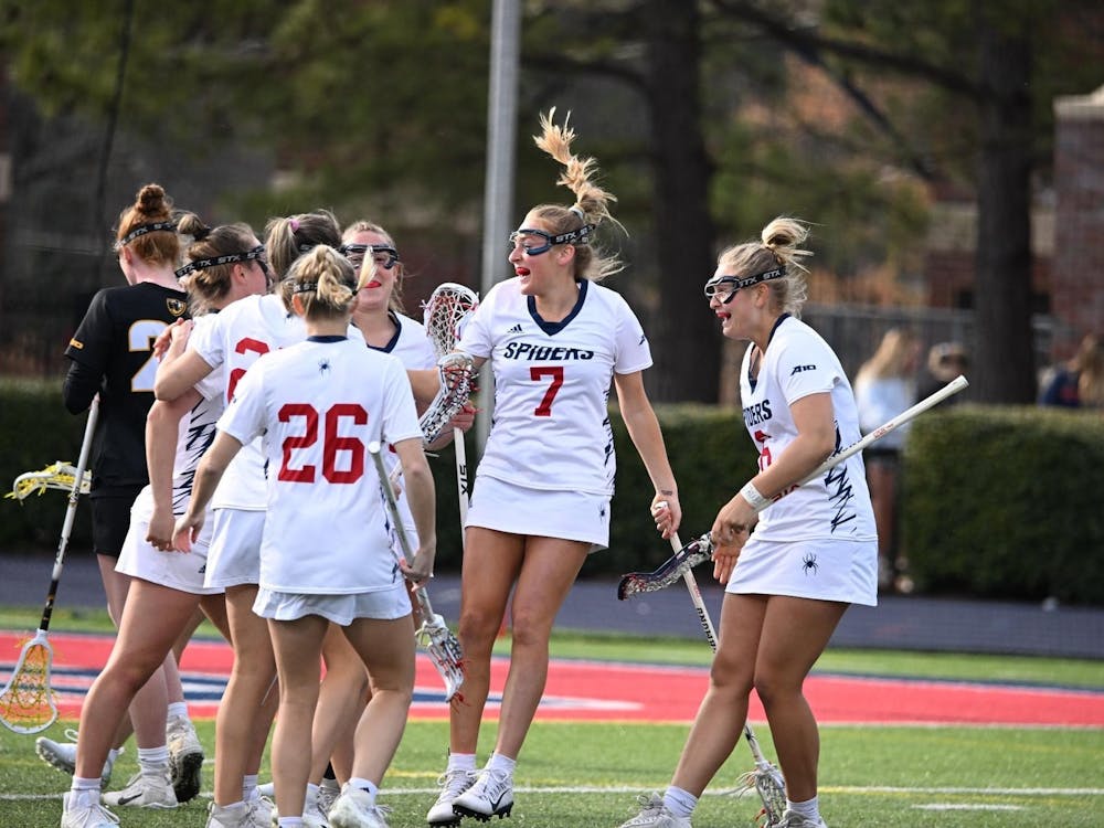 Women's lacrosse team during game against VCU on March 20. Photo courtesy of Richmond Athletics.&nbsp;