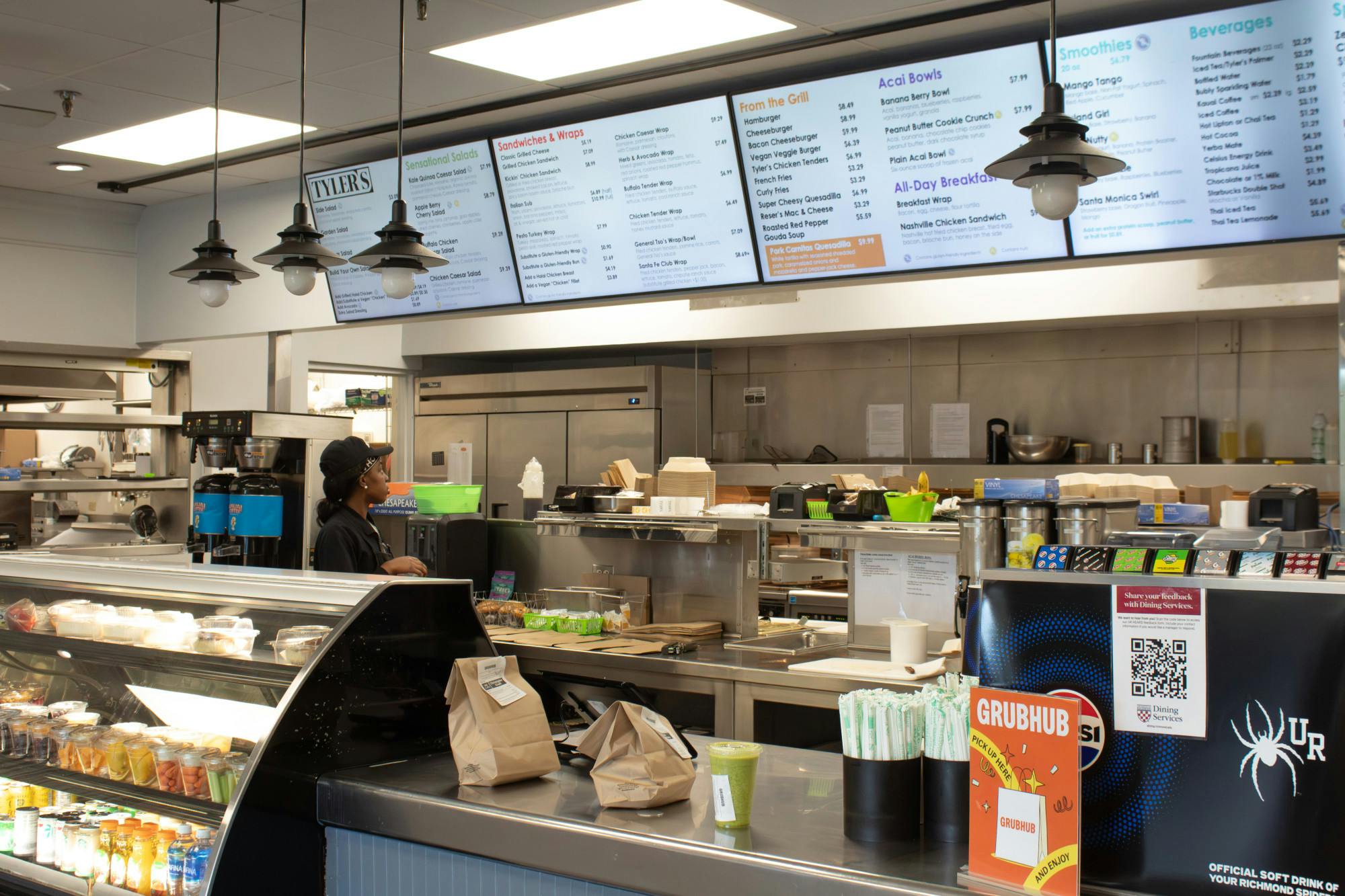 At 5 p.m. on Oct. 20, GrubHub turned its mobile ordering back on and dining locations were able to resume regular hours.