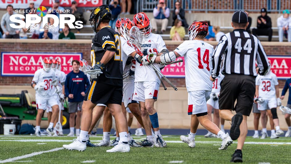 Richmond Men's Lacrosse at E. Claiborne Robins Stadium on Feb. 24. Photo courtesy of Richmond Athletics.&nbsp;