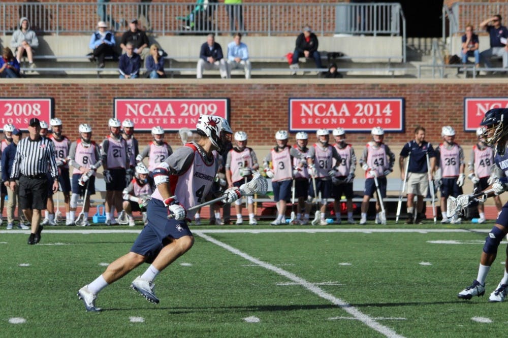 Men's lacrosse prepares for their season with a scrimmage against the United States Naval Academy.