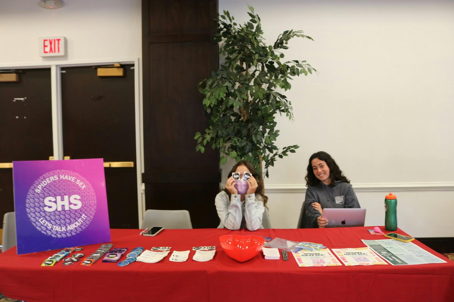 "Spiders Have Sex" producers promote the podcast at the PleasureFest Kickoff in the Alice Haynes Room on March 24.