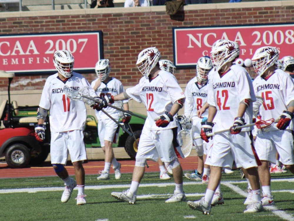 Richmond Spiders' starting lineup takes to the field.