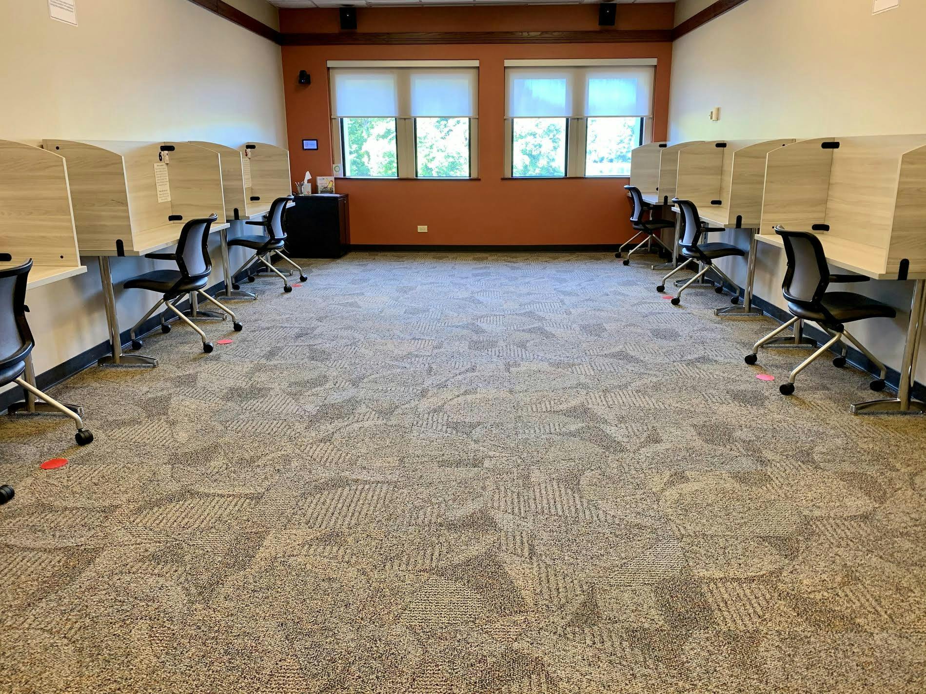 The new testing center on the top floor of Tyler Haynes Commons allows students with academic disabilities a separate location to take tests and exams. Courtesy of Julia Kelly