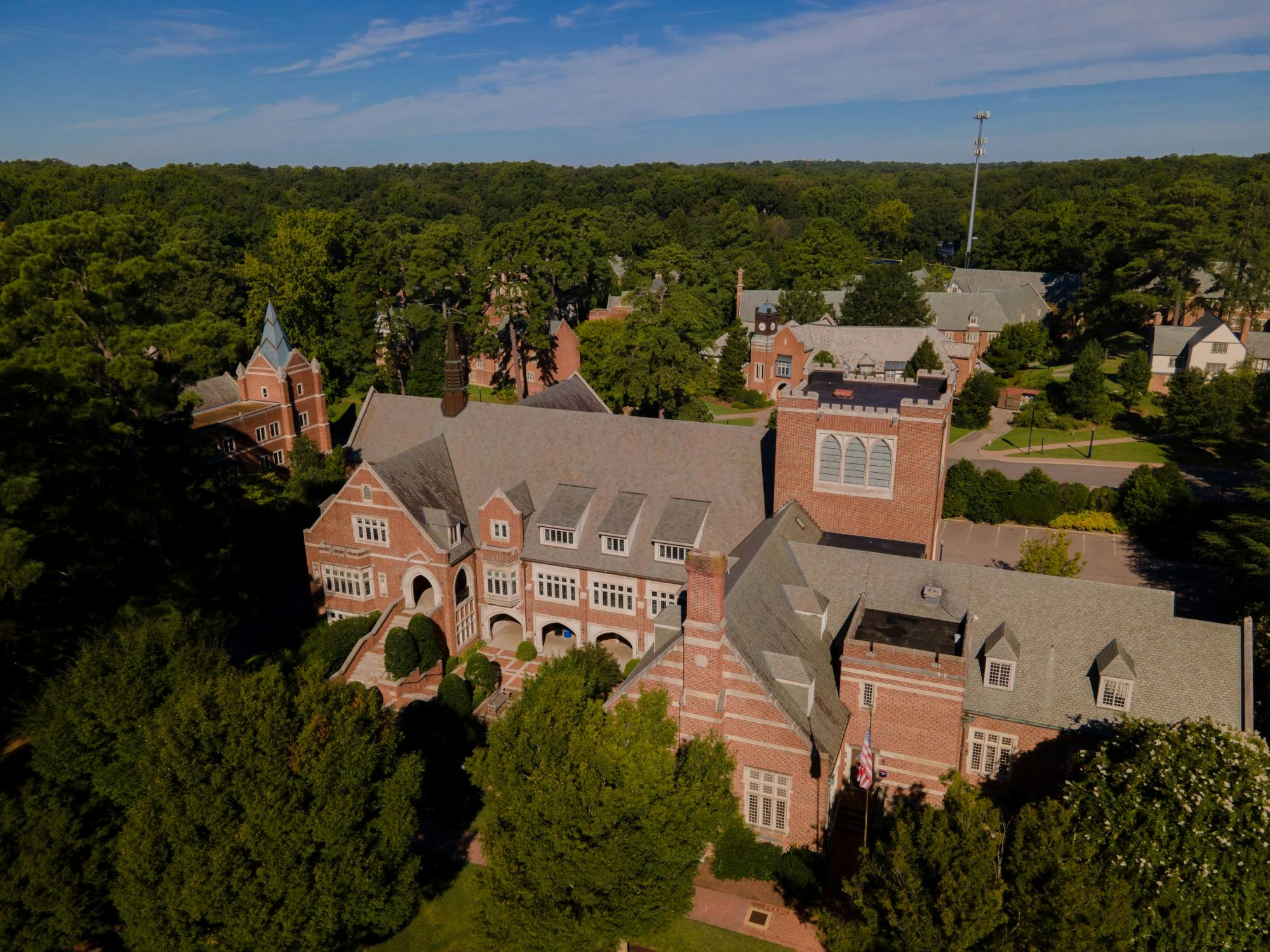 &nbsp;Weinstein hall basks in the late summer glow on September 5, 2020.
