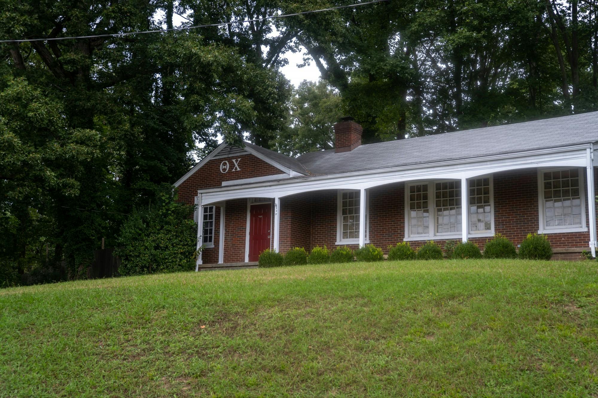The Theta Chi lodge.